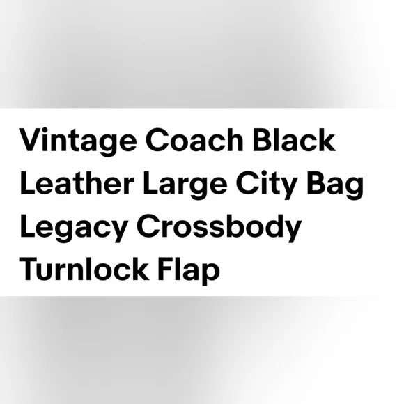 Coach Brass Hardware For A Vintage Large Legacy City‎ Bag - Picture 2 of 6